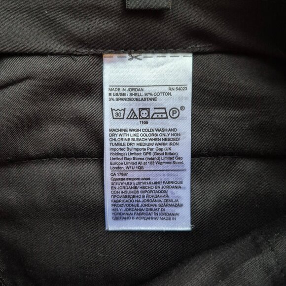 Banana Republic Slim Fit Non Iron Black Stretch Cotton Dress Pants - Picture 9 of 14